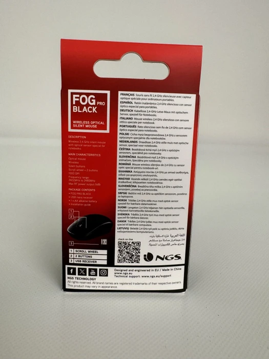 NGS Fog Pro Silent Wireless Mouse blau, USB