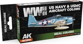 AK-Interactive 2nd Gen Real Colors WWII US Navy & USMC Aircraft Colors Farbset, 6-tlg.