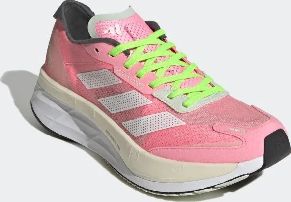 adidas Adizero Boston 11 beam pink/cloud white/beam green (Damen)