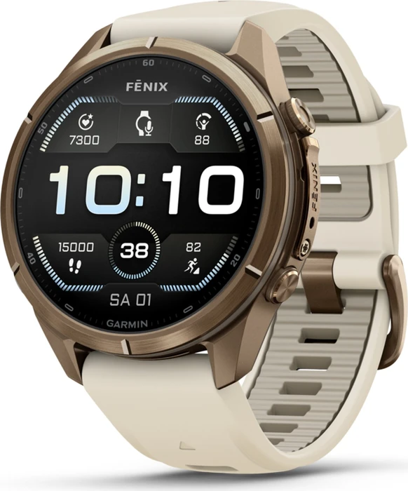 Garmin Fenix 9 Pro 43mm autumn gold titanium/cream-french grey