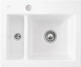 Villeroy & Boch Subway 60 XM flat flächenbündig Becken rechts mit Ablauffernbedienung snow white
