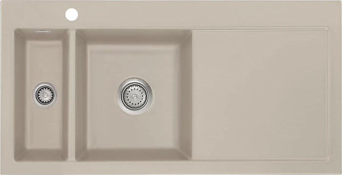 systemceram Mera 100 F Einbau Becken links fango