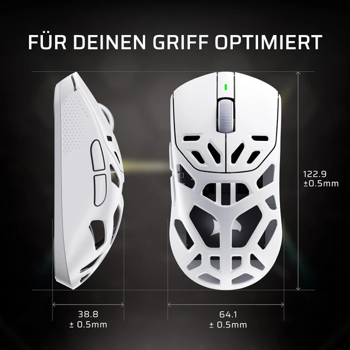 Corsair Sabre v3 Pro PureVector MG Ultralight Wireless, Magnesium, weiß, USB