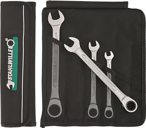 Stahlwille OPEN-RATCH 17F/4 Schraubenschlüsselsatz inkl. Tasche, 4-tlg.