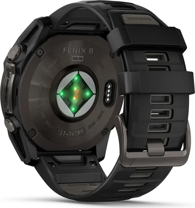 Garmin Fenix 8 51mm Sapphire Solar carbon grey