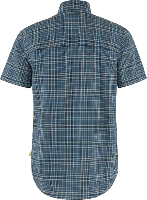 Fjällräven Abisko Hike Hemd kurzarm indigo blue/dark navy (Herren)