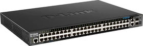 D-Link DGS-1520 Rackmount Gigabit Smart Switch, 50x RJ-45, 2x SFP+, 370W PoE+ (DGS-1520-52MP)