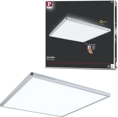 Paulmann Atria Shine Backlight LED Panel 420x420 4000K eckig 22W chrom matt