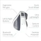 Swiftpoint PadPoint Premium Wireless iPad Mouse weiß/grau, USB/Bluetooth Vorschaubild