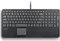 Perixx Periboard-534 Wired Compact Keyboard with Touchpad and USB Hubs, schwarz, USB, US Vorschaubild
