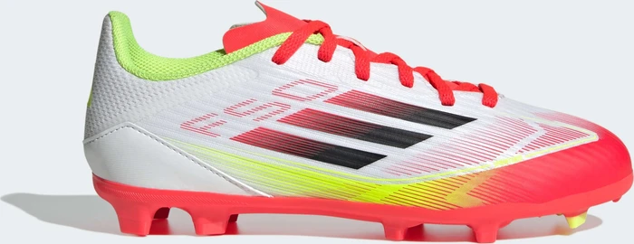 adidas F50 League FG/MG cloud white/core black/solar yellow (Junior)