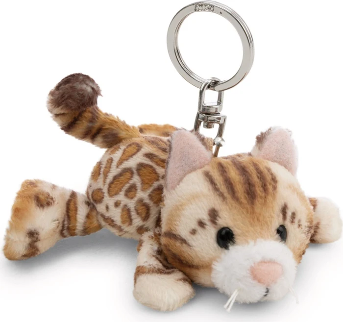 Nici Liegende Bengal Katze Schlüsselanhänger 10cm