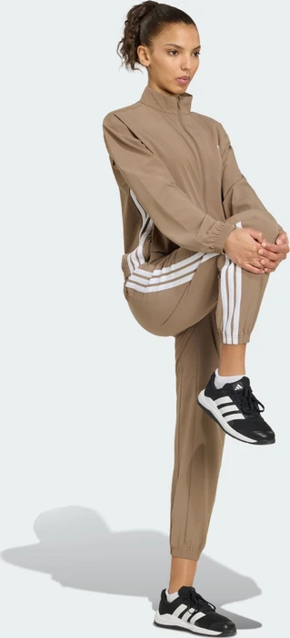 adidas Train Essentials 3-Streifen Woven Trainingshose lang khaki six (Damen)