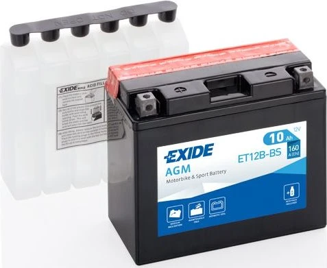 Exide Bike AGM YT12B-BS