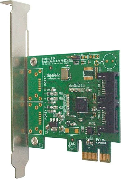 HighPoint Rocket 620, PCIe x1