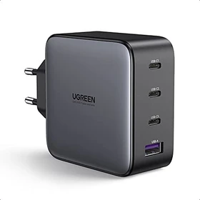 Ugreen Nexode 100W GaN USB-C Wall Charger 4 Ports schwarz/grau
