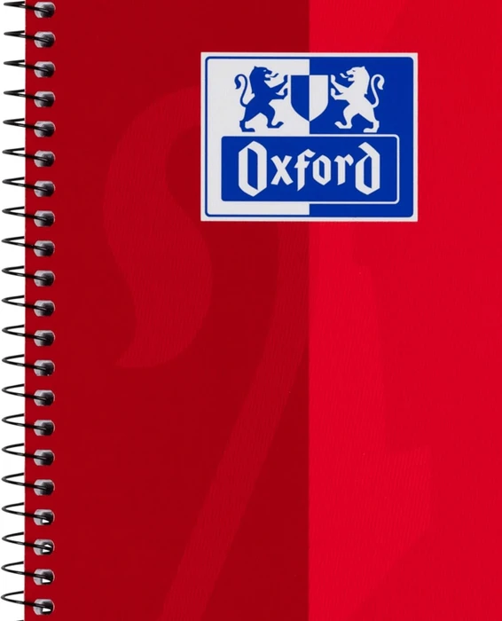 Oxford Schule Collegeblock, A4+, Lineatur 28, Softcover, rot, 80 Blatt