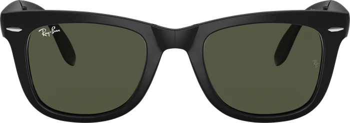 Ray-Ban RB4105 Wayfarer Folding Classic 50mm matte black/crystal green