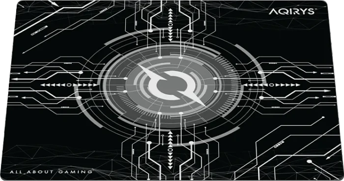 Aqirys Gruis Medium Mouse Pad, 450x400mm, Motiv schwarz/weiß