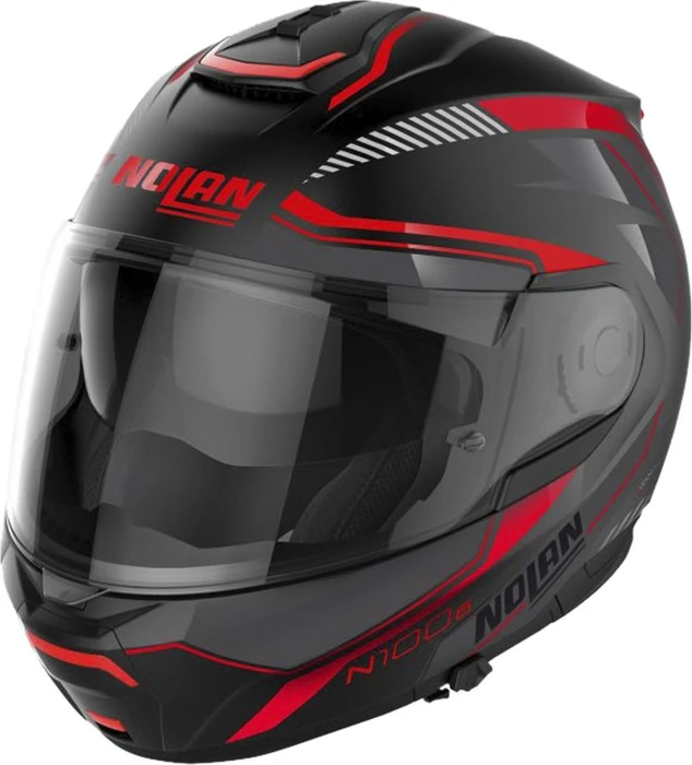 Nolan N100-6 Surveyor matt schwarz/grau/rot