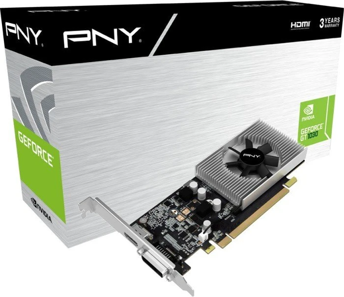 PNY GeForce GT 1030, 2GB GDDR5, DVI, HDMI