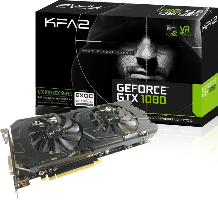KFA2 GeForce GTX 1080 EXOC-SNPR, 8GB GDDR5X, DVI, HDMI, 3x DP