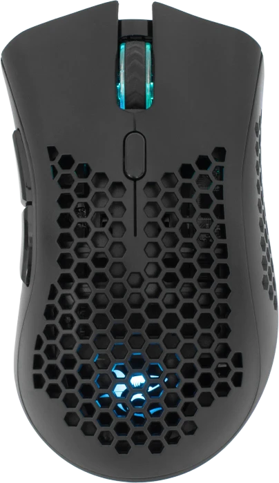 White Shark Lionel Black Wireless Gaming Mouse, schwarz, USB