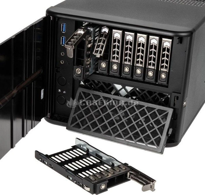 SilverStone Case Storage CS280, schwarz, Mini-ITX
