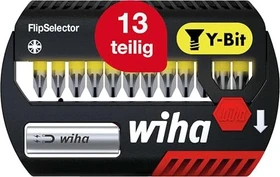 Wiha SB 7947-Y202 FlipSelector Y-Bit Pozidriv Bitset inkl. Werkzeugbox, 13-tlg.