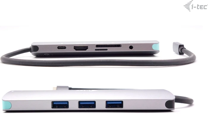 i-tec Metal Nano Dock, inkl. Netzteil, USB PD 100W, USB-C 3.0 [Stecker]