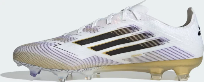 adidas F50 Pro FG cloud white/core black/gold metallic