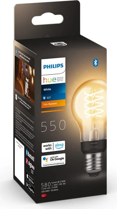 Philips Hue White 550 Filament E27 7W/821 A60