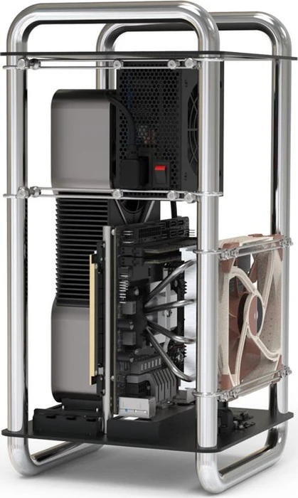 Streacom DA6 Open Frame chrom, Mini-ITX