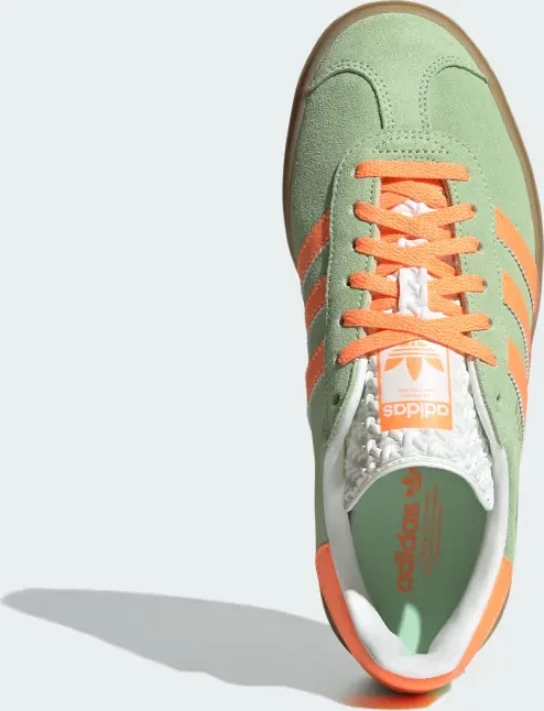 adidas Gazelle Bold semi green spark/screaming orange/core white (Damen)