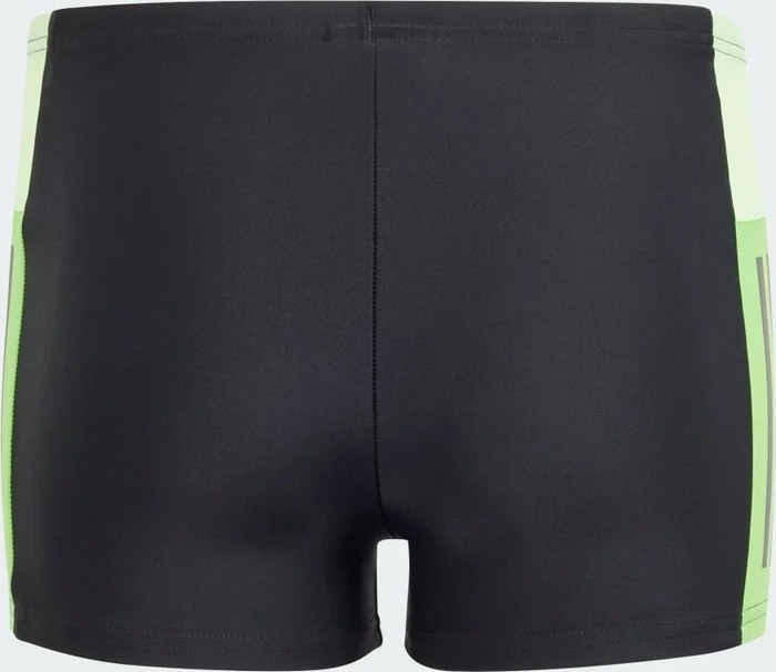 adidas Colourblock 3-Streifen Badehose black/green night/lucid lime (Junior)