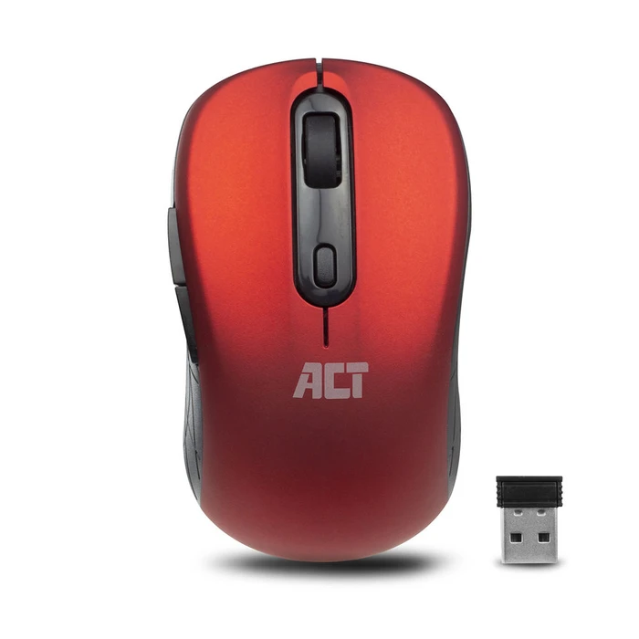 Act Wireless Mouse 1600dpi rot, USB