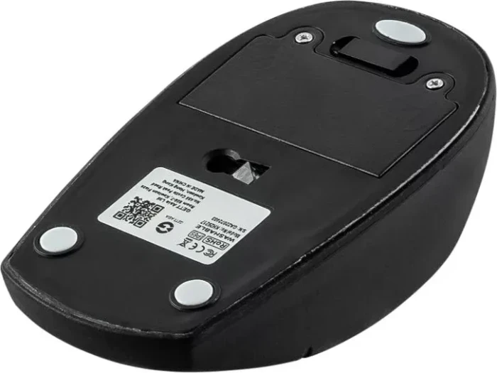 GETT KH29217 Wireless Silicone Mouse with Click-Scroll, schwarz, USB