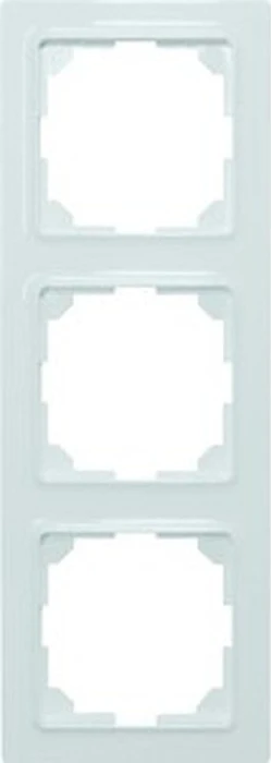 Eltako R3UE55-pg 3-fach-Universalrahmen im E-Design55, polarweiß glänzend