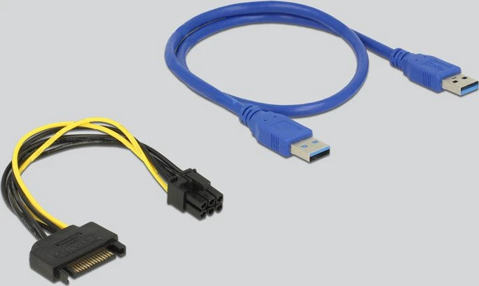 DeLOCK Riser Card, gewinkelt, PCIe 2.0, 600mm