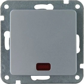 uniTEC LE MANS Serie 603 Kontroll-/Wechselschalter, silber