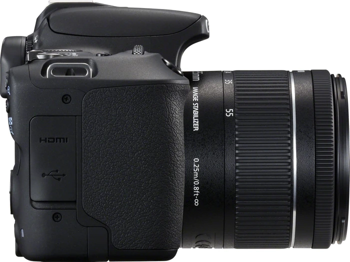 Canon EOS 200D schwarz mit Objektiv EF-S 18-55mm 4.0-5.6