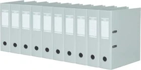 Elba Strong Line Ordner 2-Ring, 80mm, A4, grau, 10er-Pack