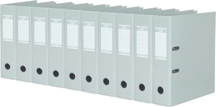 Elba Strong Line Ordner 2-Ring, 80mm, A4, grau, 10er-Pack