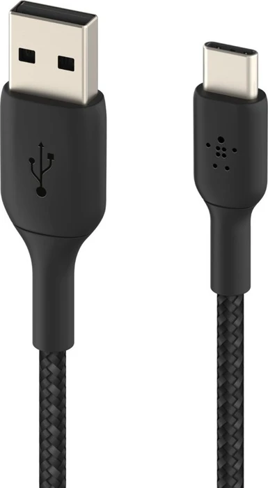 Belkin BoostCharge Braided USB-C to USB-A 2.0m schwarz