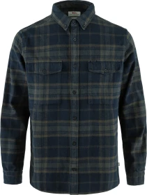 Fjällräven Övik Twill Hemd langarm dark navy/basalt (Herren)