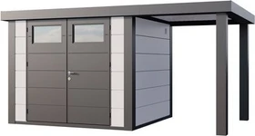 Telluria Classico 2724 Gerätehaus inkl. Anbau 1.68m rechts weiß
