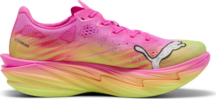 Puma Deviate Nitro Elite 4 poison pink/yellow alert/bright aqua/sun stream (Damen)
