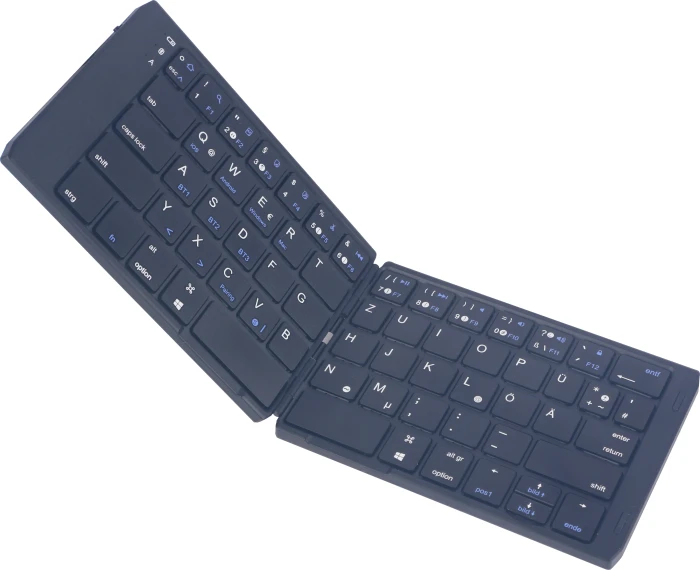 Samsung C&T DF007 Two-fold Bluetooth Keyboard, schwarz, Bluetooth, DE