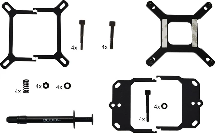 Alphacool Eisblock XPX 1U, schwarz, Acetal