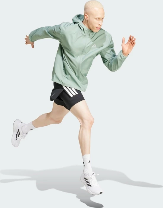 adidas Run It Laufjacke silver green (Herren)